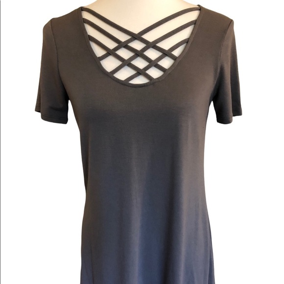 Criss-cross Front Tunic by Zenana - Picture 8 of 8